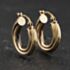 Pre-Owned Yellow Gold 22mm Twist Hoop Earrings 41174574