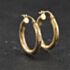 Pre-Owned Yellow Gold 23mm Patterned Hoop Earrings 41174575