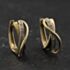 Pre-Owned 9ct Two Colour Gold 16mm 0.03ct Diamond Set Hoop Earrings 41174615