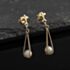 Pre-Owned Three Colour Gold 26mm Cultured Pearl Set Dropper Earrings 41174620