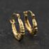 Pre-Owned Yellow Gold Patterned Creole Earrings 41174626
