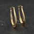 Pre-Owned Yellow Gold Oval Plain Creole Earrings 41174629