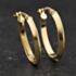 Pre-Owned Yellow Gold Plain Oval Hoop Earrings 41174630