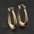 Pre-Owned Yellow Gold Patterned Creole Earrings 41174632