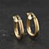 Pre-Owned Yellow Gold Shaped Plain Hoop Earrings 41174637