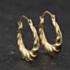Pre-Owned Yellow Gold Patterned Creole Earrings 41174639