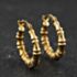 Pre-Owned Yellow Gold Bamboo Hoop Earrings 41174640