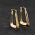 Pre-Owned Yellow Gold Oblong Creole Earrings 41174643