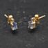 Pre-Owned Yellow Gold Tanzanite & Diamond Oval 5.5mm Stud Earrings 41174692