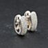 Pre-Owned 18ct White Gold 17.8mm 1.25ct Brilliant Cut Diamond Pave Set Hoop Earrings 41174759