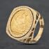 Pre-Owned 9ct Yellow Gold 1912 George V Full Sovereign Coin Ring 41201263BND