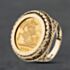 Pre-Owned 9ct Yellow Gold 2009 Queen Elizabeth II Half Sovereign Coin Ring 41201264BND