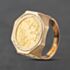Pre-Owned Yellow Gold 1915 Half Sovereign Coin Ring 41201276