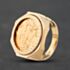 Pre-Owned 9ct Yellow Gold Queen Elizabeth II 1981 Full Sovereign Coin Ring 41201282BND