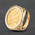 Pre-Owned 9ct Yellow Gold Edward VII 1905 Full Sovereign Coin Ring 41201283BND