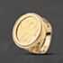 Pre-Owned 9ct Yellow Gold Edward VII 1902 Half Sovereign Coin Ring 41201286BND