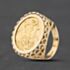 Pre-Owned 9ct Yellow Gold George V 1915 Full Sovereign Coin Ring 41201287BND