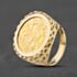 Pre-Owned 9ct Yellow Gold George V 1914 Full Sovereign Coin Ring 41201288BND