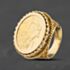 Pre-Owned 9ct Yellow Gold George V 1911 Full Sovereign Coin Ring 41201290BND
