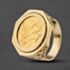 Pre-Owned Yellow Gold 1976 Full Sovereign Coin Ring 41201295