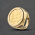 Pre-Owned Yellow Gold 1908 Full Sovereign Coin Ring 41201296