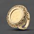 Pre-Owned Yellow Gold 1982 1/10 Krugerand Coin Ring 41201297