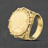 Pre-Owned Vintage Yellow Gold Queen Victoria 1896 Full Sovereign Coin Ring 41201304