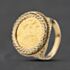 Pre-Owned 9ct Yellow Gold Queen Elizabeth II 1982 Half Sovereign Coin Ring 41201305