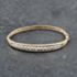 Pre-Owned 9ct Two Colour Gold Diamond Standard Hinged Bangle 41211333