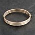 Pre-Owned 9ct Three Colour Gold Three Row Hinged Bangle 41211398