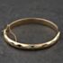Pre-Owned 9ct Yellow Gold Facetted Hinged Bangle 41211461