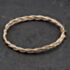 Pre-Owned 9ct Two Colour Gold Woven Hinged Bangle 41211474