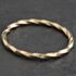 Pre-Owned 9ct Yellow Gold Twisted Hinged Bangle 41211477