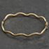 Pre-Owned 9ct Yellow Gold Wave Hinged Bangle 41211479
