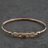 Pre-Owned 9ct Yellow Gold Amethyst Set Hinged Bangle 41211484