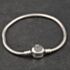 Pre-Owned Pandora Silver Cubic Zirconia Set Clasp 7.5 Inch Charm Bracelet 41221449