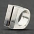 Pre-Owned Silver Authentic Gucci Fashion Ring 41251611
