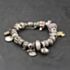 Pre-Owned Pandora Silver Multi Stone Full Assorted Charms & 7.5 Inch Charm Bracelet 41251638