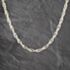 Pre-Owned Silver Twisted Link 18 Inch Curb Chain 41251724