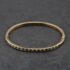 Pre-Owned 9ct Yellow Gold Sapphire & Diamond Channel Set Standard Hinged Bangle 41211466
