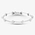 Pre-Owned 14ct White Gold 1.85ct Diamond Set Cluster & Bar 7 Inch Bracelet 41281482
