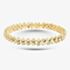 Pre-Owned 18ct Yellow Gold 1.70ct Emerald & 4.50ct Brilliant Cut Diamond 3 Row 7 Inch Bracelet 41281517