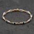Pre-Owned 18ct Two Colour Gold Sapphire & 0.33ct Diamond Set 7.5 Inch Bracelet 41281585