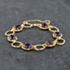 Pre-Owned 9ct Yellow Gold Amethyst Set 7.5 Inch Bracelet 41281591