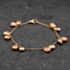 Pre-Owned 9ct Two Colour Gold Dropper 7.5 Inch Trace Bead Bracelet 41281709