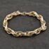 Pre-Owned 9ct Yellow Gold Twisted 7 Inch Fancy Chain Bracelet 41281754