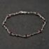 Pre-Owned 9ct White Gold Synthetic Ruby & Cubic Zirconia Bar 7.25 Inch Bracelet 41281781