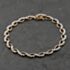 Pre-Owned 9ct Yellow Gold Cubic Zirconia Openwork 7.5 Inch Bracelet 41281800