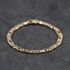 Pre-Owned 9ct Yellow Gold Infinity Link Fancy 7.5 Inch Figaro Chain Bracelet 41281881