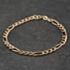 Pre-Owned 9ct Yellow Gold 8 Inch Figaro Chain Bracelet 41281973